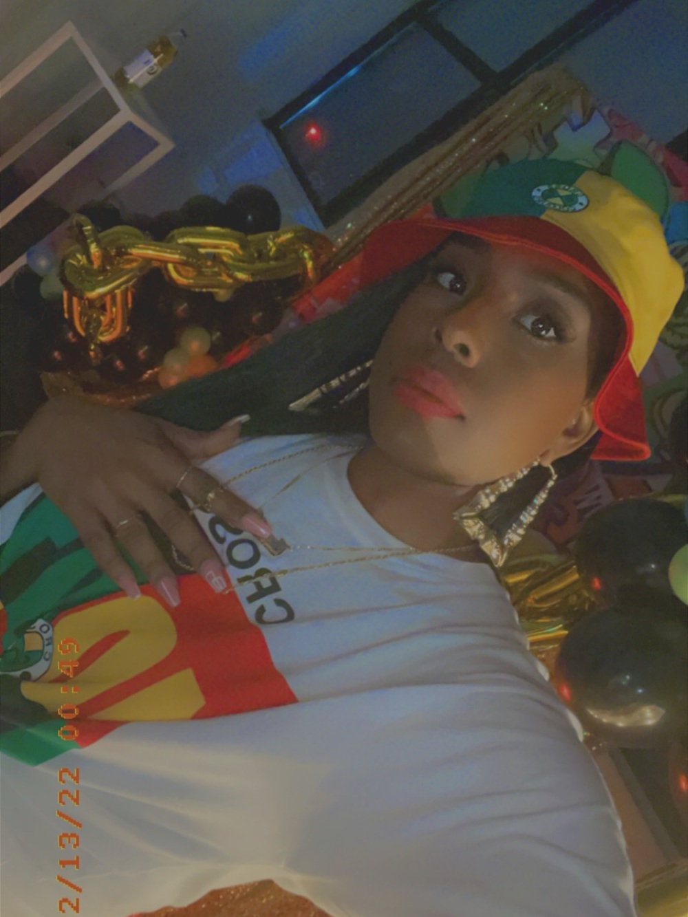 Cross Colours Multicolor Panel Bucket Hat - Black/Yellow/Green/Red